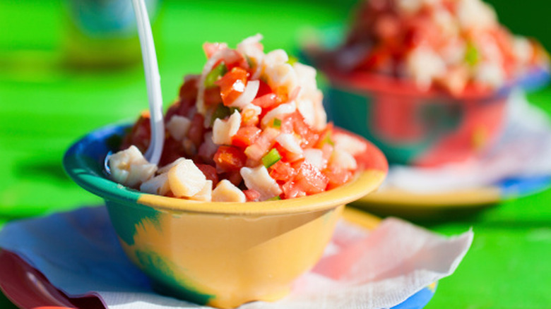 Bowls of conch salad