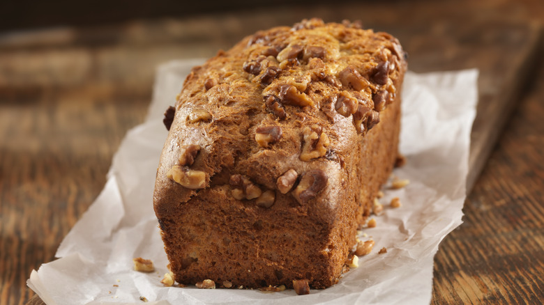 Loaf of banana bread