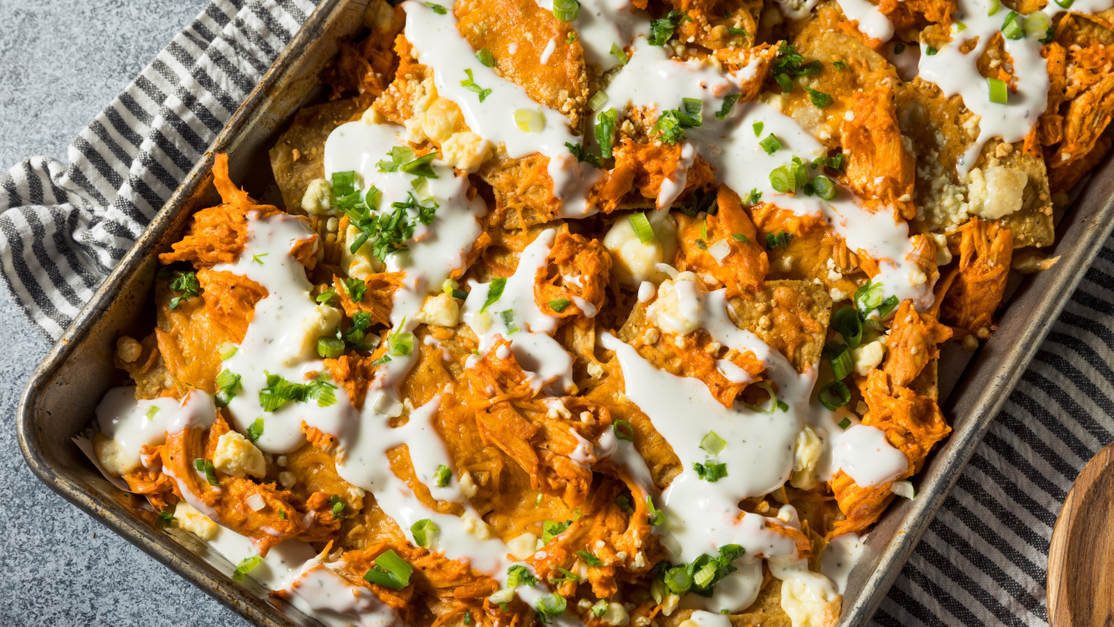 For Better Buffalo Chicken Nachos, Swap Tortilla Chips With This