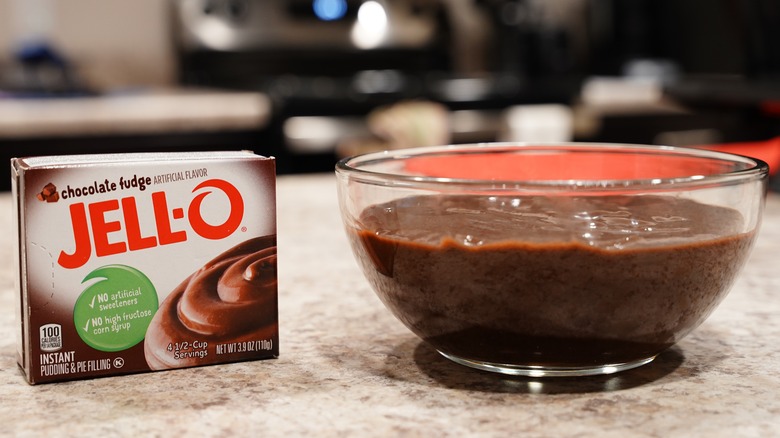 chocolate Jell-O instant pudding