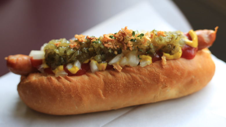 Japanese style hot dog