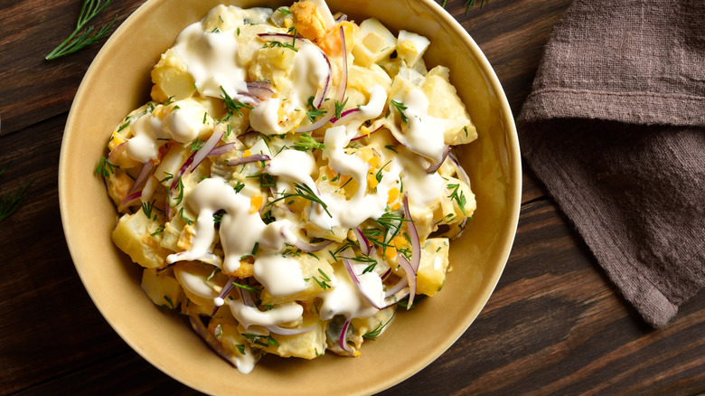 bowl of potato salad