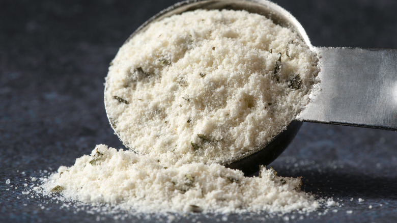 Ranch Dressing Seasoning Spilled from a Teaspoon