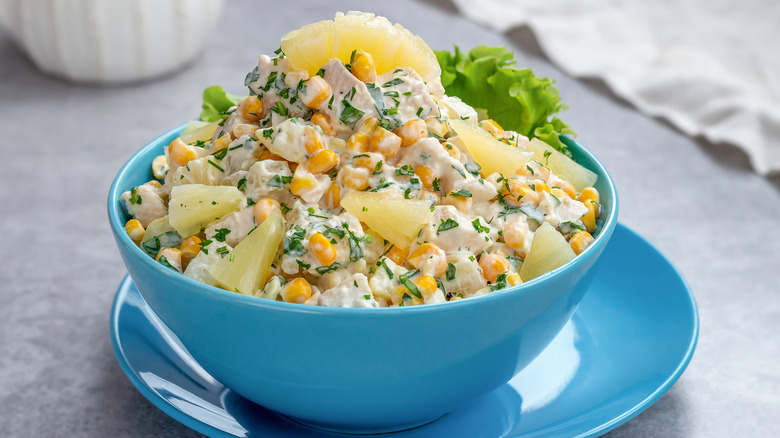 Pineapple chicken salad
