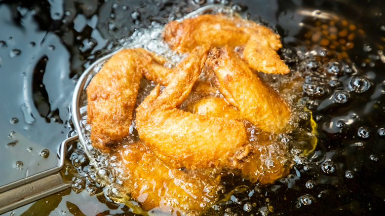 Frying chicken