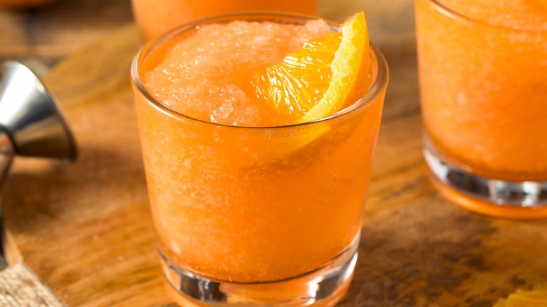 Frozen orange cocktail