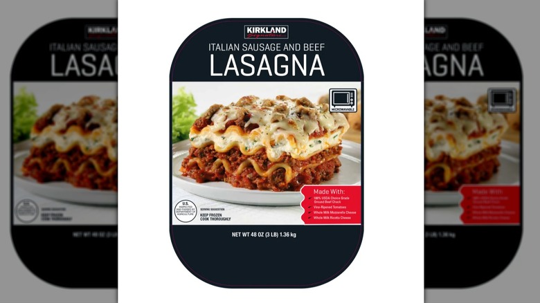 Kirkland Signature Italian Sausage and Beef Lasagna