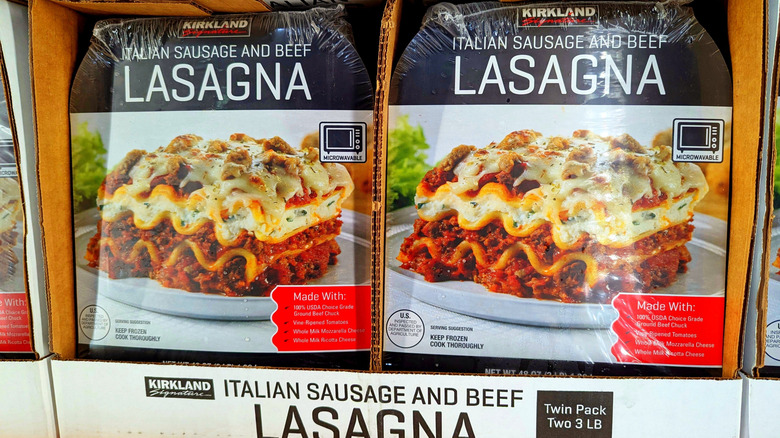 kirkland signature frozen lasagnas