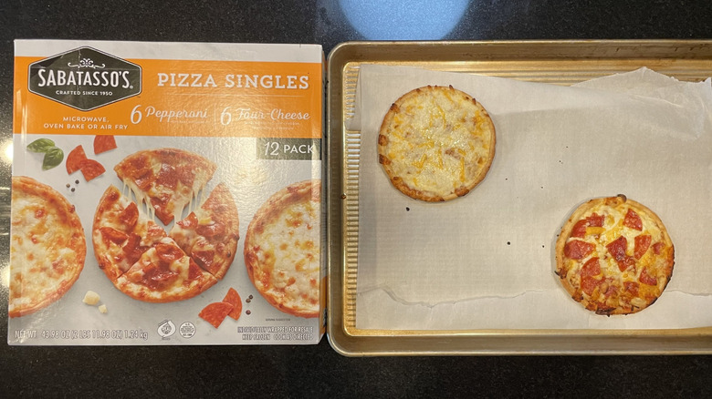 Sabatasso pizzas and box