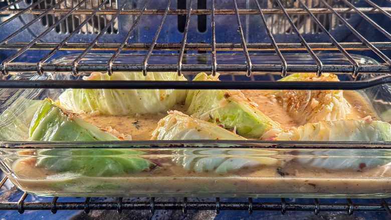 cabbage in the oven