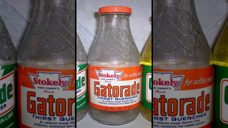 A Gatorade in a glass bottle from around 1969