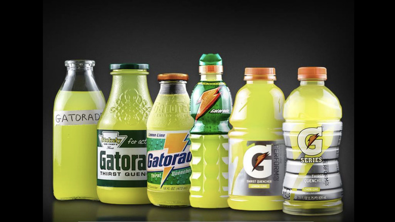 Gatorade bottles over the years