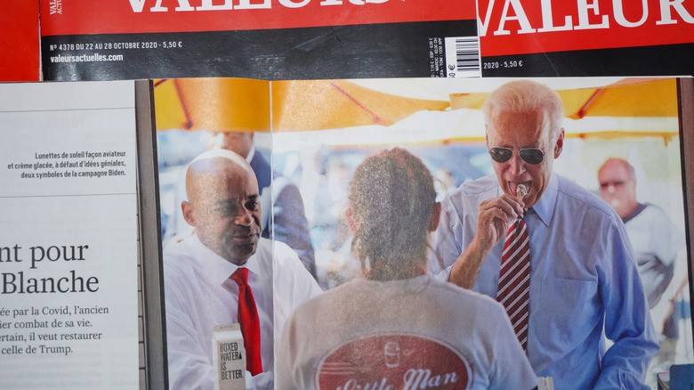 Joe Biden eating ice cream