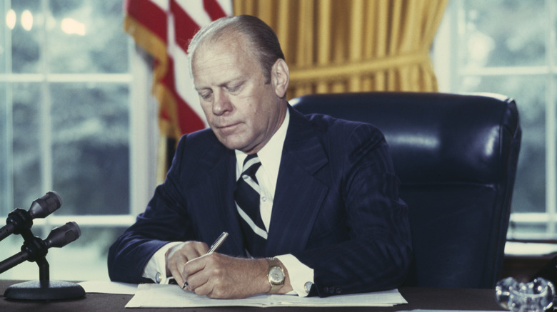 Gerald Ford's Comfort Meal Always Started With Pot Roast And Ended With This Dessert