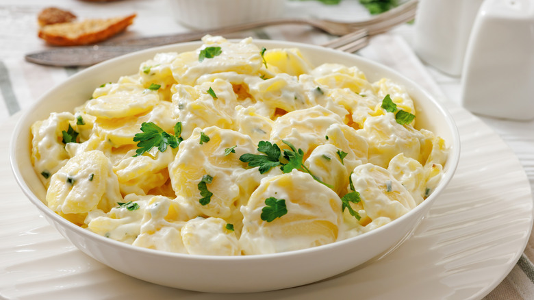 Bowl of potato salad