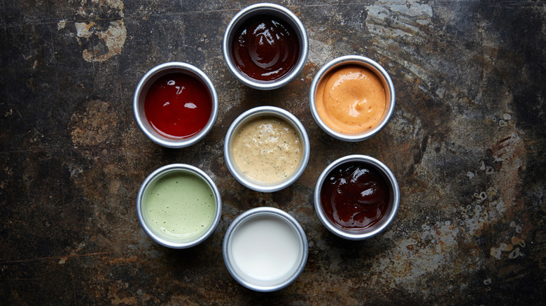 Various dip sauces