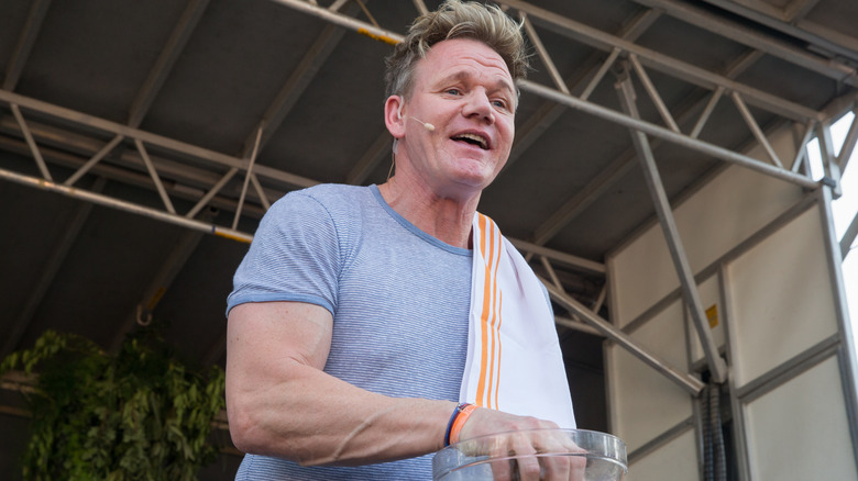Gordon Ramsay at a cooking demonstration