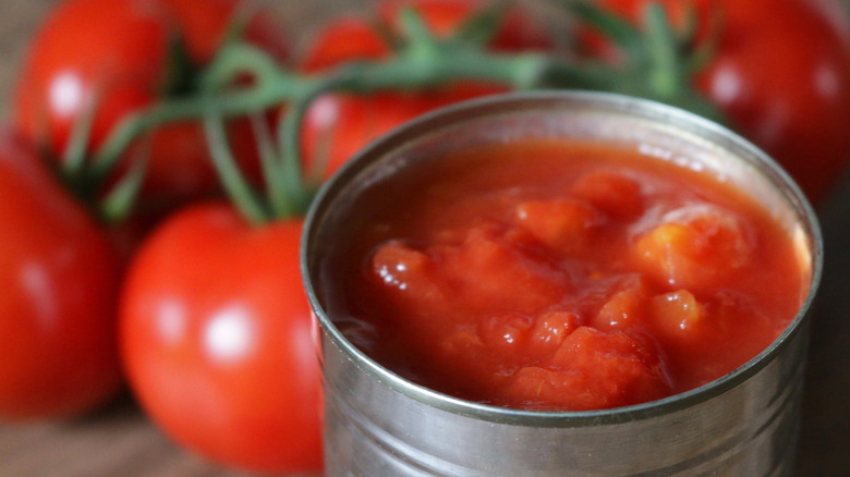 open canned tomatoes
