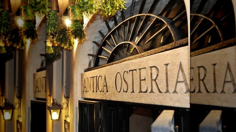 exterior of Antica Osteria Brunetti