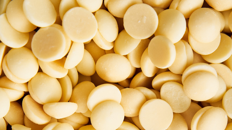 White chocolate drops for baking