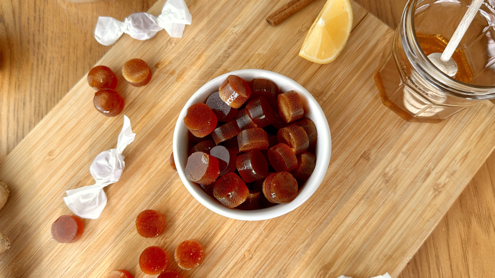 Rezept für wohltuende Ingwerbonbons