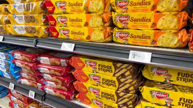 Keebler cookies on a store shelf