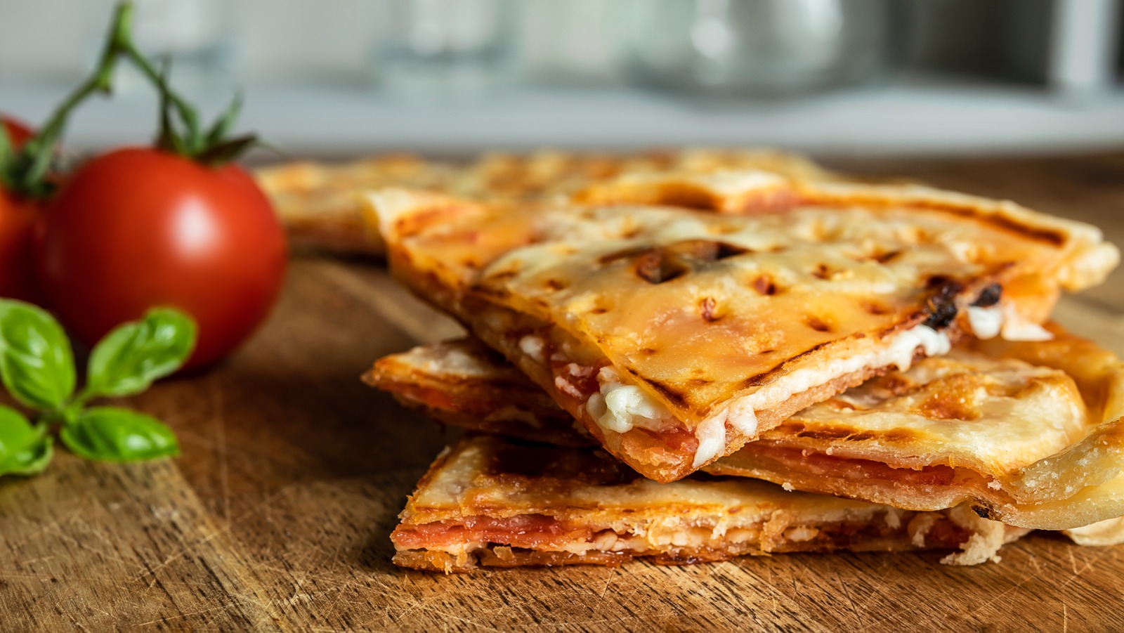 Give leftover pizza the waffle iron treatment for a crispier slice