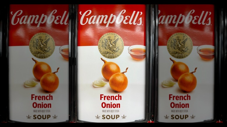 Can of Campbell's French onion soup