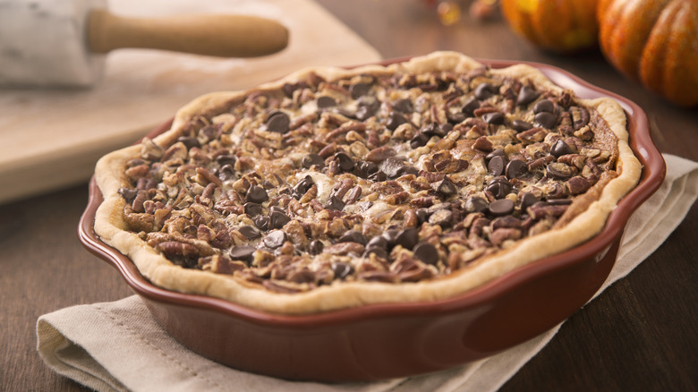 Pai pecan coklat