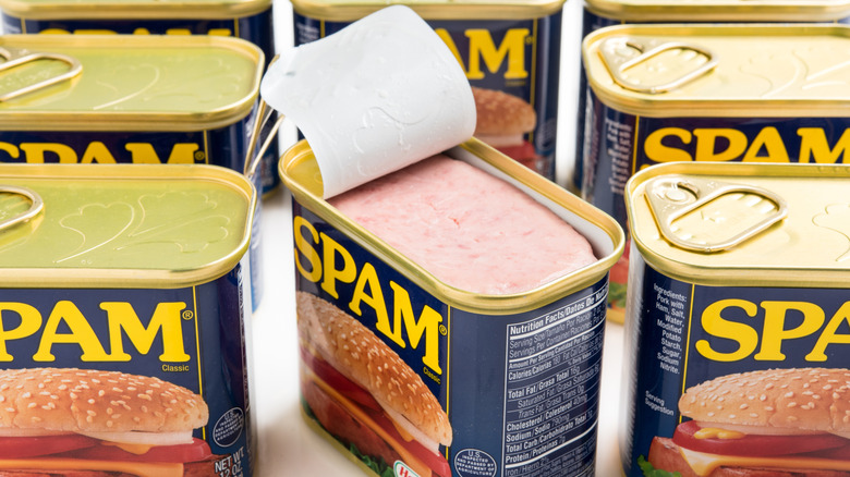 Cans of Spam.