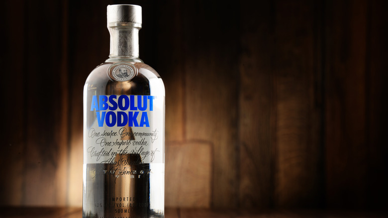 Absolut Vodka offset to the left