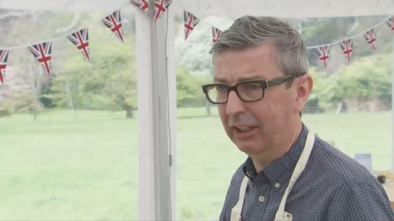 Contestant Howard in the tent