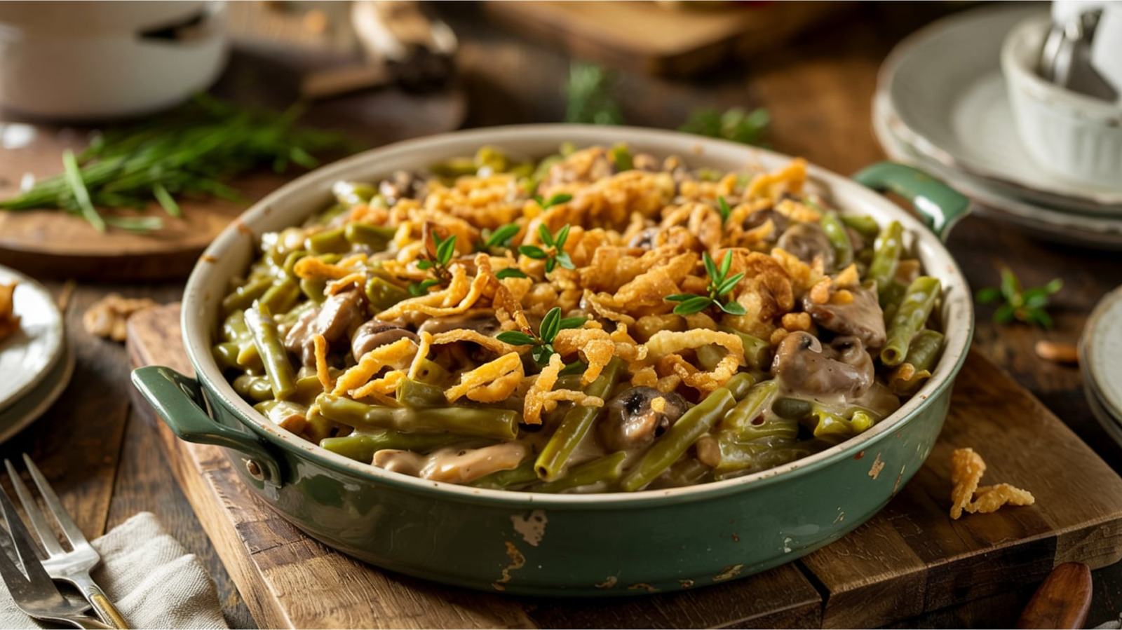 Transform Green Bean Casserole From Side Dish To Appetizer With Puff Pastry Sheets