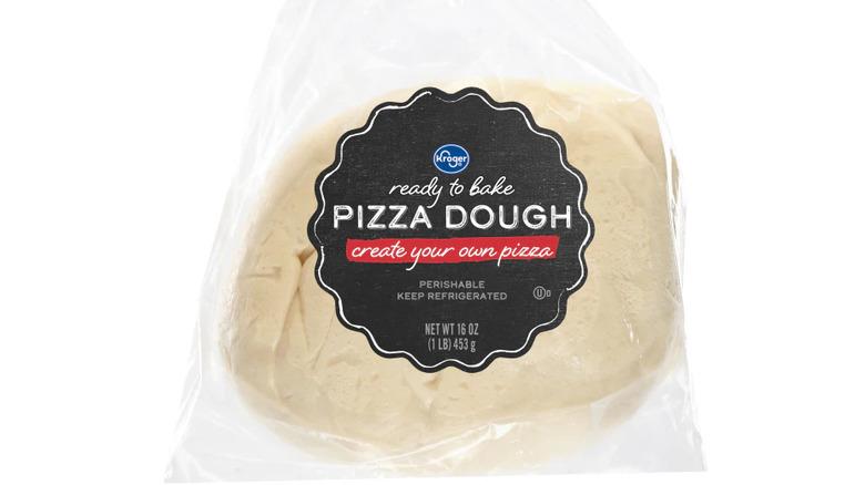 Packaged ready to bake pizza dough from Kroger