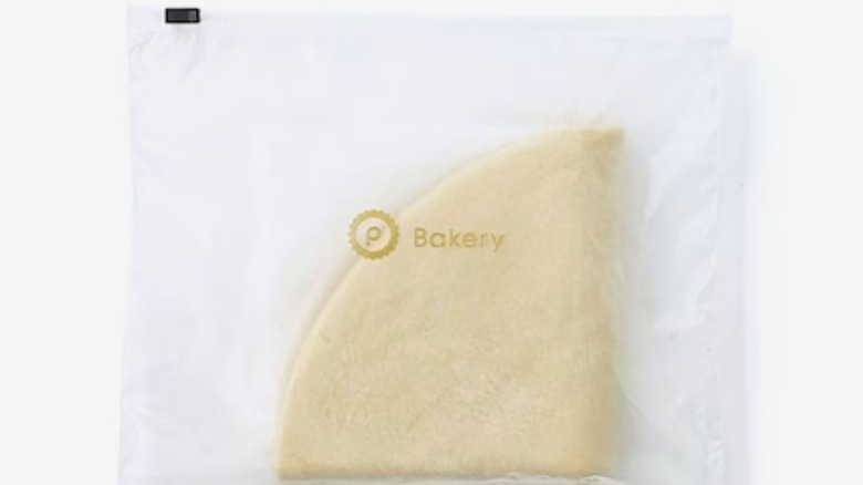 Rolled Italian pizza dough from Publix in a bag