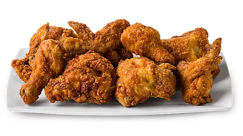 A plate of fried chicken from Safeway