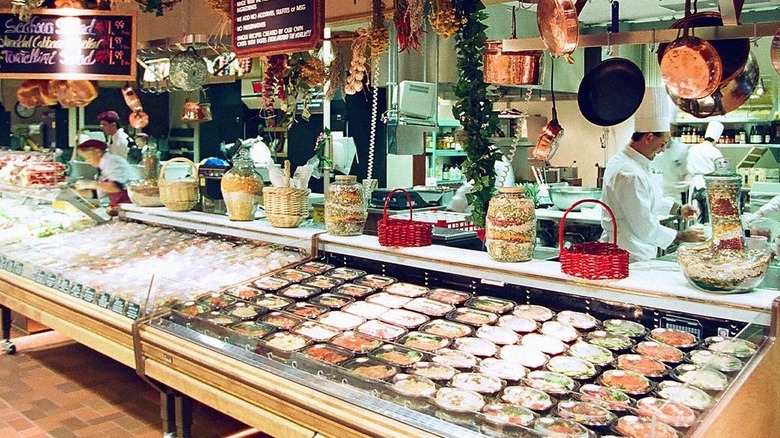 A deli counter at a Wegmans grocery store