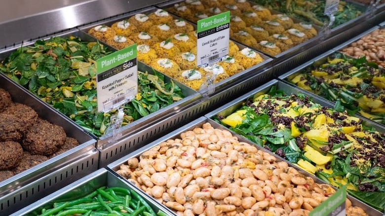 A salad bar at a Whole Foods Market