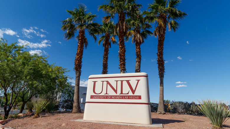 Sign for the University of Nevada, Las Vegas