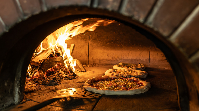 Wood fired pizza oven