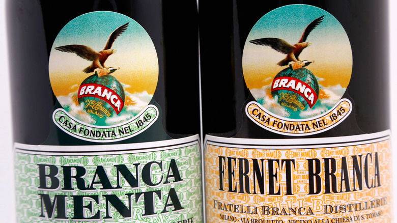 Bottles of Fernet-Branca amaro