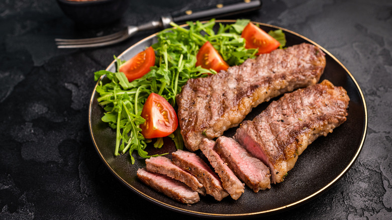 cooked and sliced tri-tip