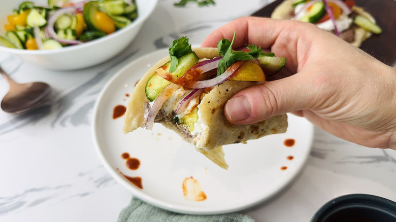 Gyro-Style Greek Tacos