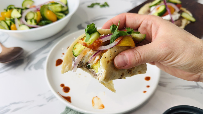Gyro-Style Greek Tacos