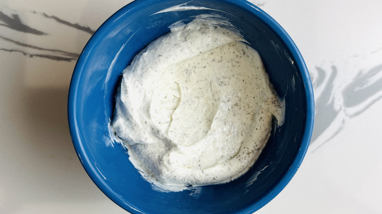 Tzatziki in bowl