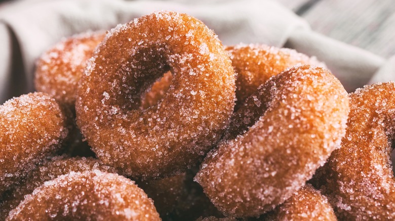 Plain sugar donuts