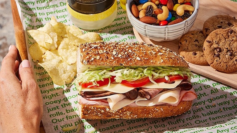 Cut sub sandwich at Publix