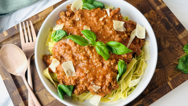 Weeknight bolognese recipe