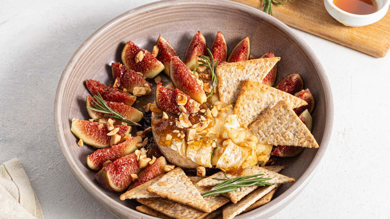 Baked Brie Recipe with Hazelnuts and Figs