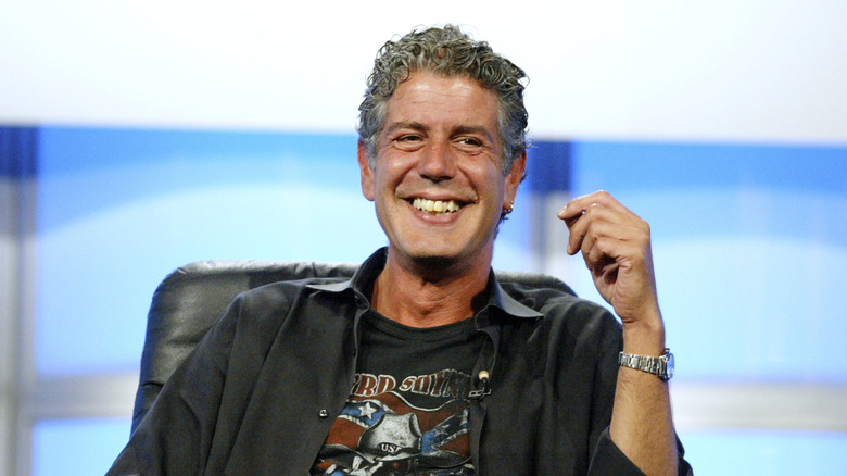 Anthony Bourdain smiling